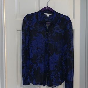 Diane vonFurstenberg sheer blouse size 8 DVF